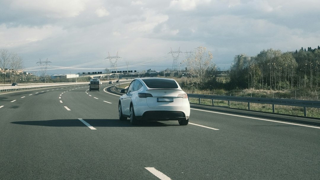 autonomous car on highway