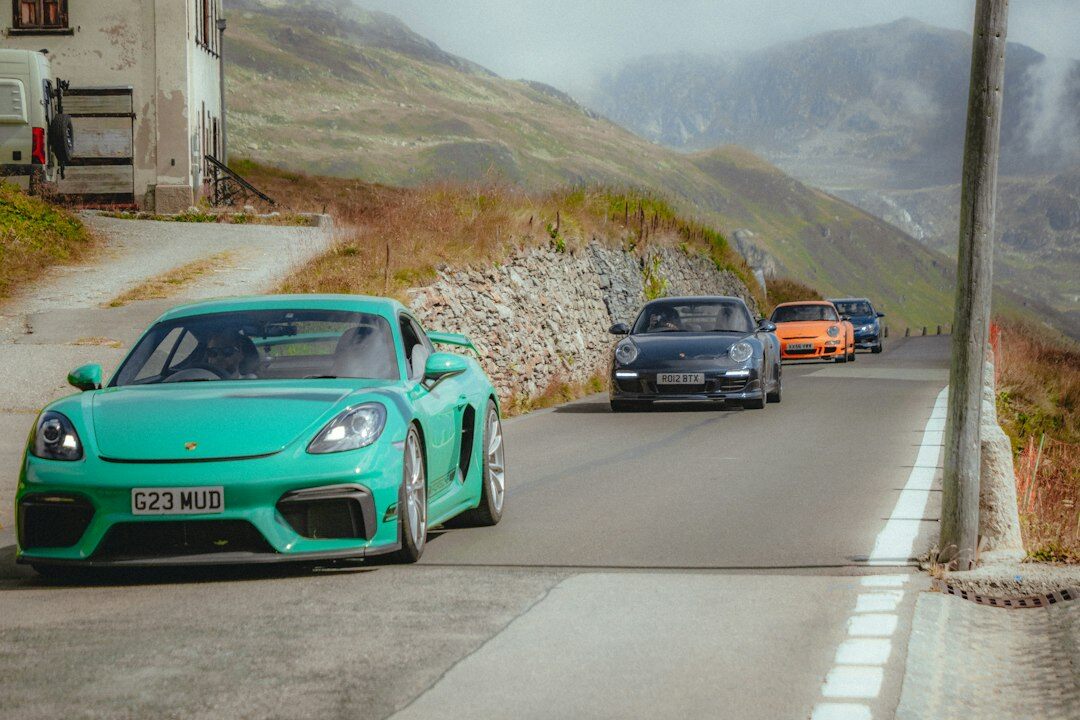 supercar on road