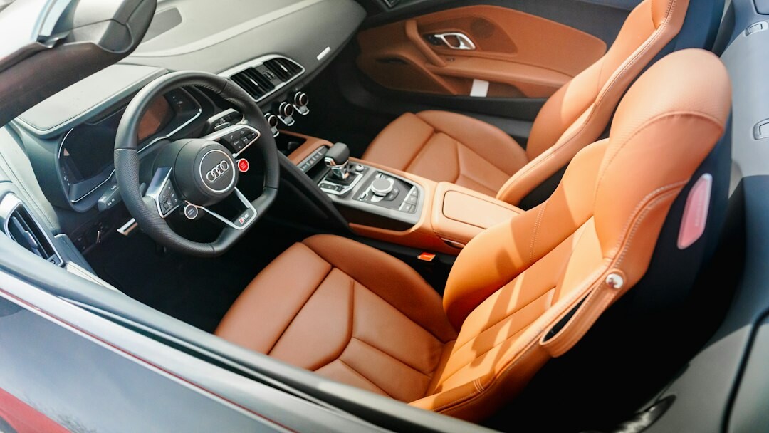 luxury car interior leather seats